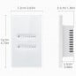 Interruptor regulable Tuya negro para luces WiFi inteligentes Interruptor regulable Tuya negro para luces WiFi inteligentes