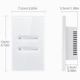 Tuya Smart WiFi Weiß Dimmschalter – Touch-Lichtsteuerung