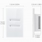 Weißer dimmbarer Tuya-Schalter für intelligente WLAN-Leuchten Weißer dimmbarer Tuya-Schalter für intelligente WLAN-Leuchten