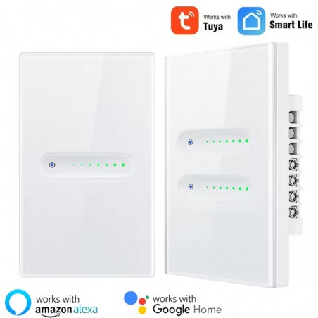 Tuya Interruttore Dimmerabile Bianco Smart WiFi – Controllo Luci Touch