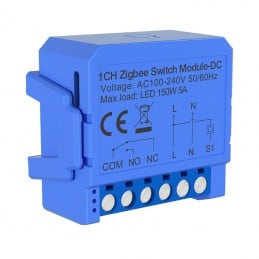 Módulo de relé de CC Tuya Smart Zigbee: contacto seco, Alexa y Google