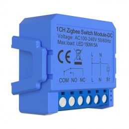 Módulo de relé de CC Tuya Smart Zigbee: contacto seco, Alexa y Google