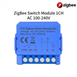 Módulo de relé de CC Tuya Smart Zigbee: contacto seco, Alexa y Google