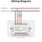 Interruptor regulable Tuya negro para luces WiFi inteligentes Interruptor regulable Tuya negro para luces WiFi inteligentes