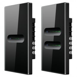 Tuya Interruttore Dimmerabile Nero Smart WiFi – Controllo Luci Touch