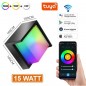 Aplique LED de pared para exterior inteligente con WiFi y Bluetooth Tuya