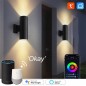 Tuya Applique da Parete a LED per Esterni Up & Down Smart WiFi e Bluetooth