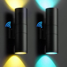 Tuya Smart LED-Wandleuchte mit doppeltem Up- und Down-Licht für den Außenbereich