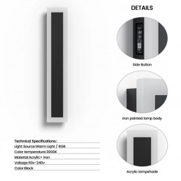 Tuya RGBIC Smart WiFi en Bluetooth LED lineaire wandlamp