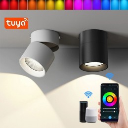Slimme WiFi RGB+CCT 9W LED-spot – Verstelbare binnenverlichting