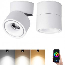 Slimme WiFi RGB+CCT 9W LED-spot – Verstelbare binnenverlichting