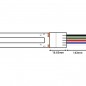 Connettore per LED COB e SMD RGBW a 5 pin da Striscia a Striscia Connettore per LED COB e SMD RGBW a 5 pin da Striscia a Striscia