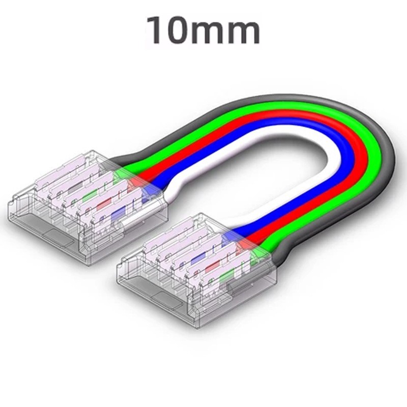 Connettore per LED COB e SMD RGBW a 5 pin da Striscia a Striscia Connettore per LED COB e SMD RGBW a 5 pin da Striscia a Striscia