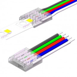 Connecteur rapide d'alimentation pour LED RGBW - Sans soudure