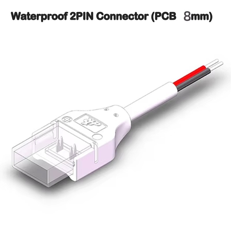 Connecteur étanche à 2 broches pour bande LED COB et SMD vers alimentation