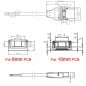2 Pin Waterproof Connector for COB and SMD LED Strip to Power Supply