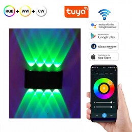 Acquista Tuya Applique LED Smart WiFi RGB+CCT – Luce Up & Down IP65