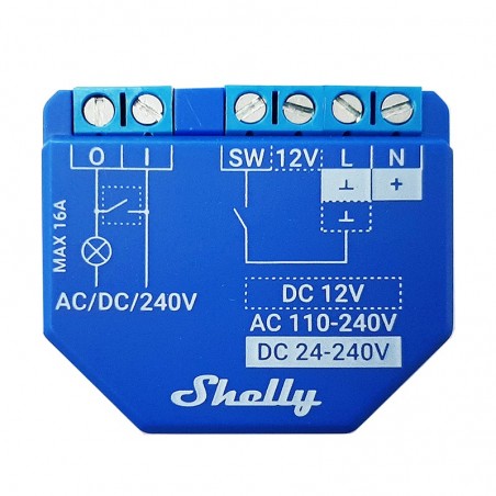 Conmutador inteligente Shelly Plus 1 16A Bluetooth Wi-Fi