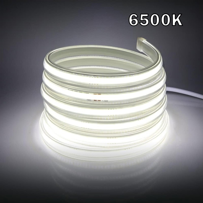 Bande LED COB haute tension AC230V 432 LED par mètre étanche 5 mètres