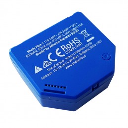 Shelly 1 Plus WiFi Switch Low Cost Alexa and Google Clean Contact Blue:  : Tools & Home Improvement
