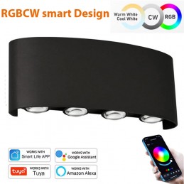 Tuya Applique da Parete a LED ad Alta Luminosità Up & Down Smart WiFi e Bluetooth