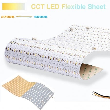 Feuille LED flexible 24 V CCT 440 LED pour rétroéclairage