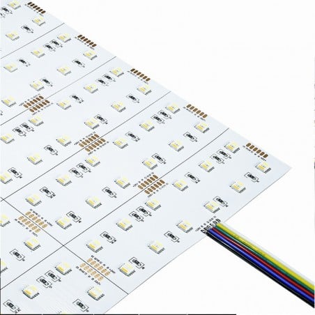 Feuille LED flexible RVB + CCT 288 LED DC24V