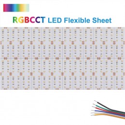 Acquista Foglio LED Flessibile RGBCCT 24V – 288 LED Tagliabile