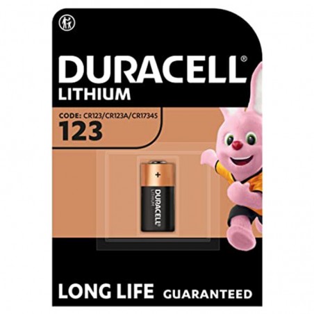 Duracell CR123A lithium battery