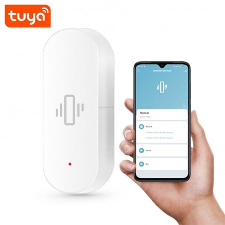 Capteur de vibrations intelligent Tuya WiFi – Alarme pour portes et fenêtres