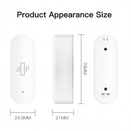 Sensor de vibración inteligente Tuya WiFi: alarma para puertas y ventanas