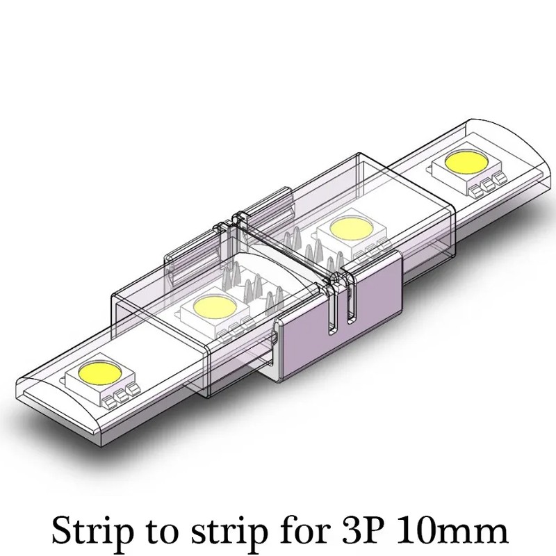 Conector rápido impermeable para tiras LED SMD CCT de 3 pines Conector rápido impermeable para tiras LED SMD CCT de 3 pines
