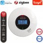 Tuya Smart Zigbee Battery Powered Combined Smoke and Carbon Monoxide Detector Tuya Smart Zigbee Battery Powered Combined Smoke and Carbon Monoxide Detector