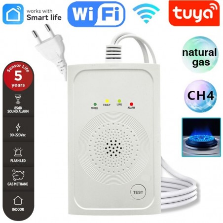 Koop Tuya Smart WiFi Methaangasdetector – Professioneel