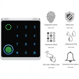 Buy Smart WiFi Tuya Access Control with Pin, Cards and Fingerprint