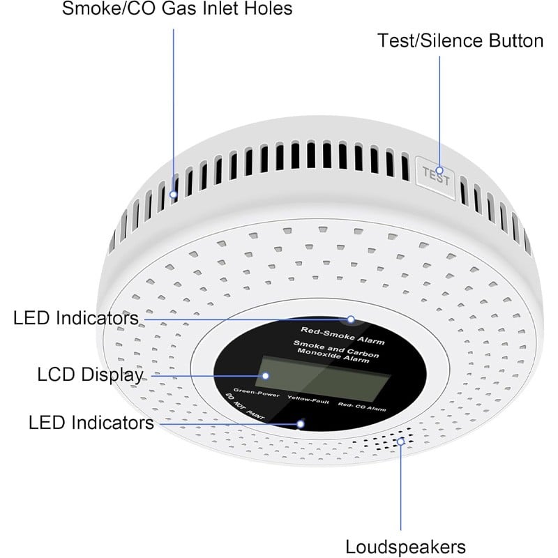 Display Rauch Kaufen Sie einen intelligenten Zigbee Tuya Rauch- und CO-Melder ...