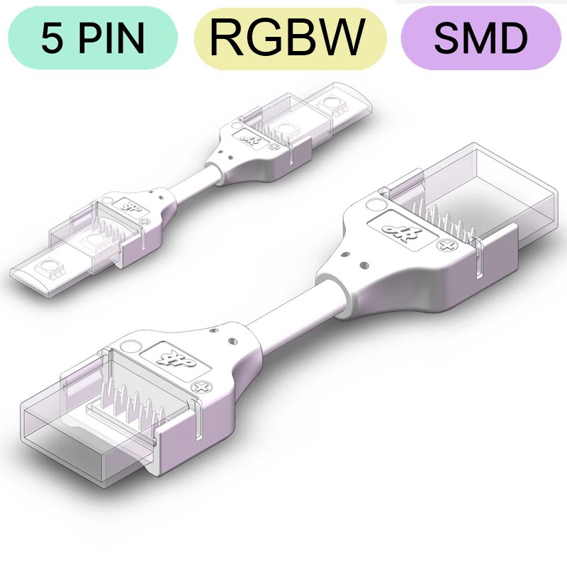 Wasserdichter Verbinder für RGBW SMD LED 5-Pin von Streifen zu Streifen