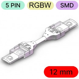 Conector LED SMD RGBW de 5 pines, resistente al agua, sin soldadura – Cable de 15 cm