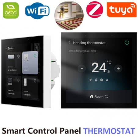 Panel inteligente Beca Zigbee con termostato de calefacción eléctrica