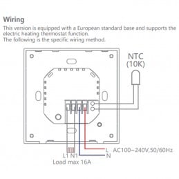 Beca Zigbee Smart Panel with Electric Heating Thermostat
