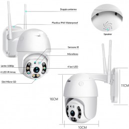 Comprar cámara PTZ WiFi para exteriores iCSee Full HD de 4 MP/8 MP