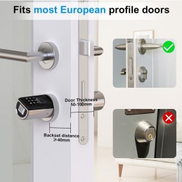 WELOCK TouchAEBL41 – Smart Lock mit Fingerabdruck, Codes und RFID