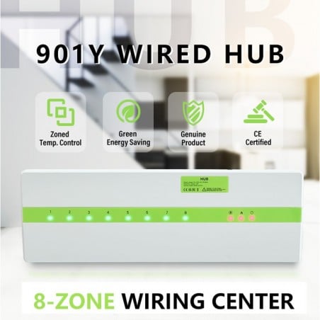 Unidad de control de calefacción de 8 zonas – Beca 901Y