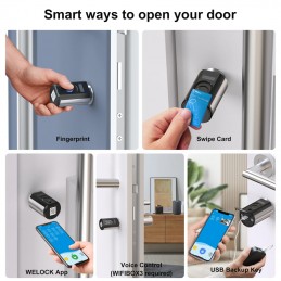 Welock Smart Bluetooth Touch Lock EBL63 met vingerafdruk voor eurocilinder