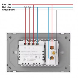 Interruptor táctil inteligente WiFi Tuya con USB tipo C y control múltiple
