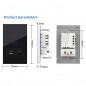 Tuya Smart WiFi Touch Switch Schwarz mit USB- und Typ-C-Anschluss Tuya Smart WiFi Touch Switch Schwarz mit USB- und Typ-C-Anschluss
