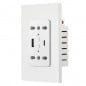 Tuya Smart WiFi Dual Wall Socket with USB and Type-C Ports