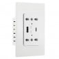Tuya Doppia Presa da Muro Smart WiFi con Porte Usb e Type-C