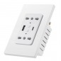 Tuya Smart WiFi Dual-Steckdose mit USB- und Typ-C-Anschlüssen Tuya Smart WiFi Dual-Steckdose mit USB- und Typ-C-Anschlüssen