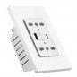Tuya Smart WiFi Dual-Steckdose mit USB- und Typ-C-Anschlüssen Tuya Smart WiFi Dual-Steckdose mit USB- und Typ-C-Anschlüssen